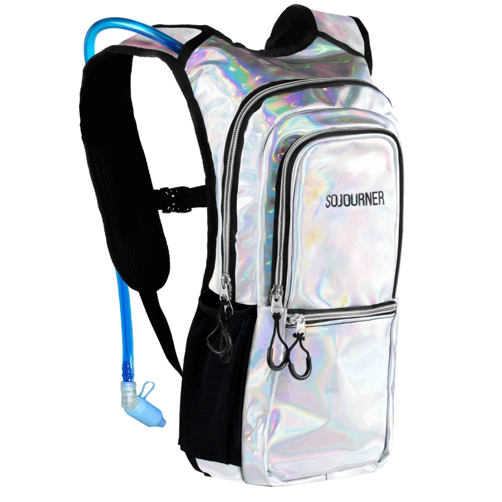 Holographic Hydration Backpack - Silver